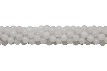 White Jade Polished 8mm Round