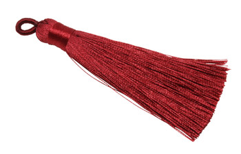 Dark Red 3 Inch Tassel