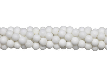 White Shell Matte A Grade 4mm Round