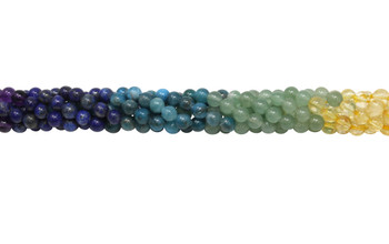 Mixed Gemstones 6mm Round