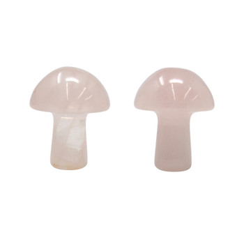 Rose Quartz 16x20mm Mushroom - No Hole