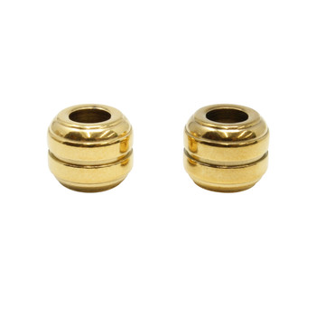 Gold Plated Stainless Steel 12x10mm Barrel Bead
