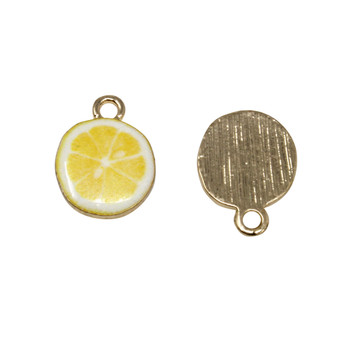 13mm Enamel Lemon Slice