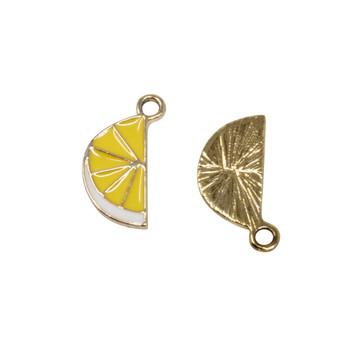 17.5mm Enamel Lemon Slice