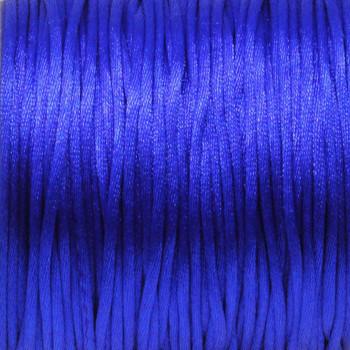 Blue - 1.5mm Rattail Satin Nylon Cord - Sold by the Foot