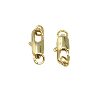 Gold Plated 6x12mm Lobster Clasp