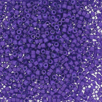 Delicas Size 11 Miyuki Seed Beads -- 2359 Duracoat Opaque Violet Blue