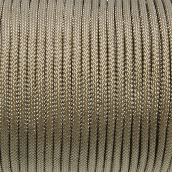 Khaki - 2mm Braided Nylon Chinese Knotting Cord - Sold by the Foot