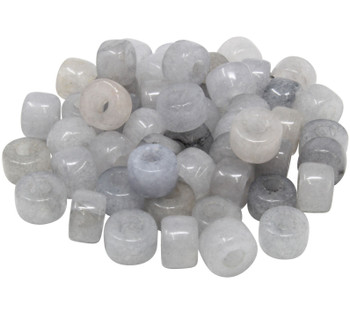 Forte Bead - Manmade Dyed Grey Mix Jade - Sold Individually