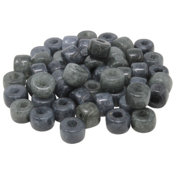 Forte Bead - Manmade Dyed Dark Grey Mix Jade - Sold Individually
