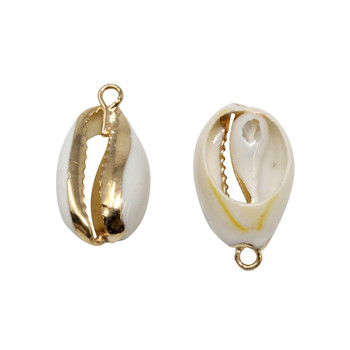 Gold Plated Cowrie Shell Pendant