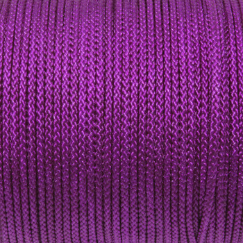 Purple - 2mm Braided Polyester Cord - Sold by the Foot