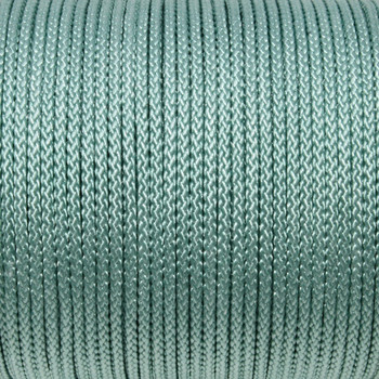 Aqua - 2mm Braided Polyester Cord - Sold by the Foot