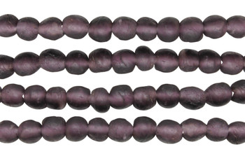 Recycled Glass 8mm Round - Purple