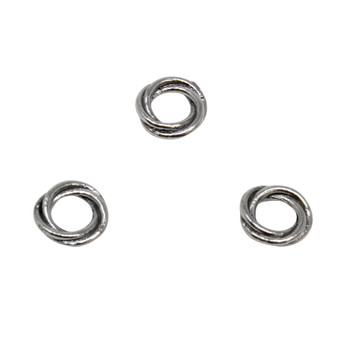 Bali Sterling Silver 8mm Twisted Ring Bead