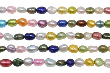 Freshwater Pearls Multi Color 7-10mm Rice Nugget