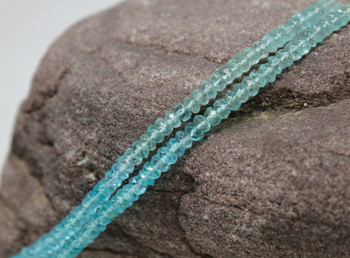 Apatite Polished 3.5x2mm Banded Faceted Rondelle