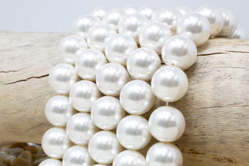 White South Sea Shell Pearl 16mm Round