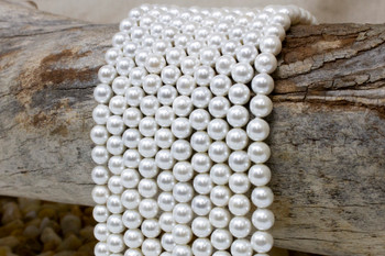 White South Sea Shell Pearl 6mm Round