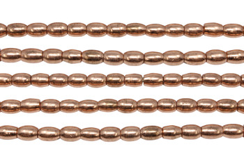 Copper Plated Brass 5x6mm Rondelle