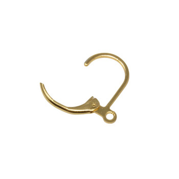 200pcs French Earring Hooks Leverback Earwires Silver Gold Plated Metal  Brass