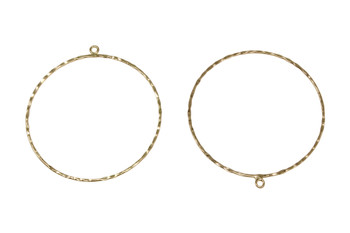 18K Gold Plated 50mm Hoop