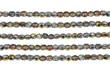 Fire Polish 4mm Faceted Round - Marea Crystal