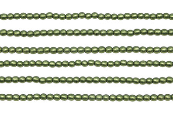 Czech Glass 3mm  Round -- Fern