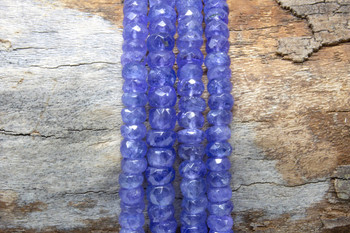 Tanzanite Polished 5mm Faceted Rondel