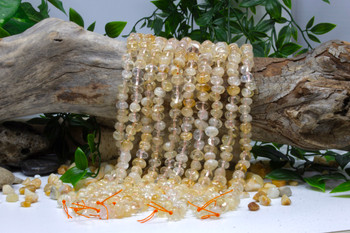 Citrine Polished 8-12mm Nugget - Center Drilled