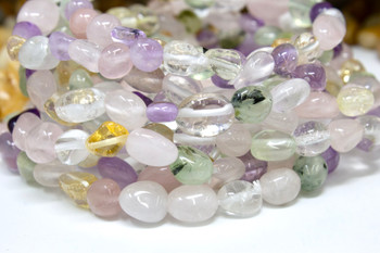 Mixed Gemstones Polished 6-9mm Nugget