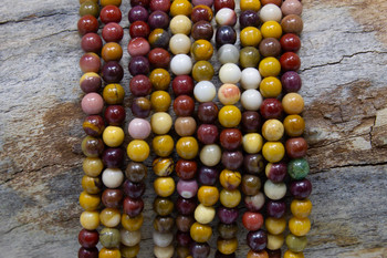 Mookaite A Grade Polished 4mm Round