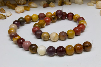 Mookaite A Grade Polished 10mm Round