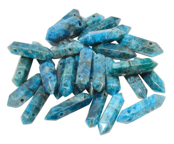Apatite 8-10x30-35mm Top Drilled Point