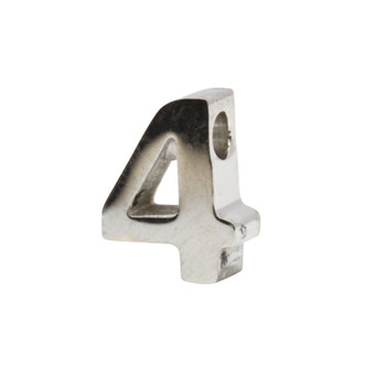 Stainless Steel Number Bead - 4