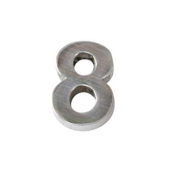Stainless Steel Number Bead - 8