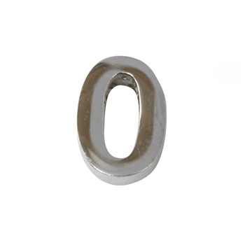Stainless Steel Number Bead - 0