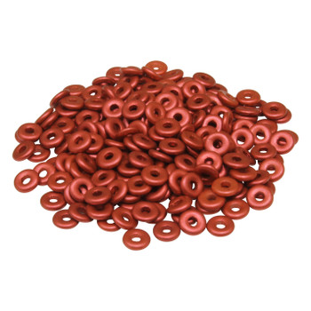 Glass O Beads -- Lava Red
