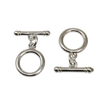 10mm Silver Ring Toggle