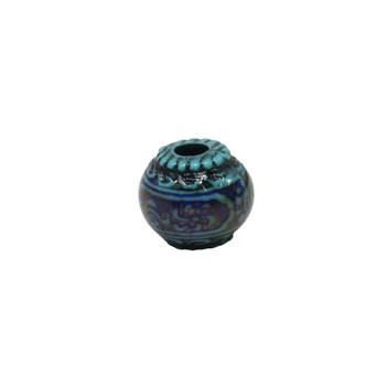 Mirage Mood Bead 11x13mm Rondel - Blue Mystique