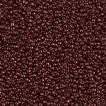 Size 15 Miyuki Seed Beads -- 304 Garnet / Gold Luster