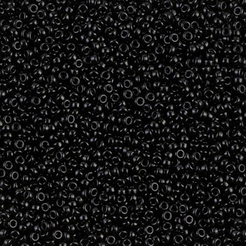 Size 15 Miyuki Seed Beads -- 401 Black