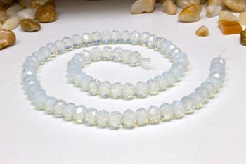 Opalite Polished 5x8mm Faceted Rondel