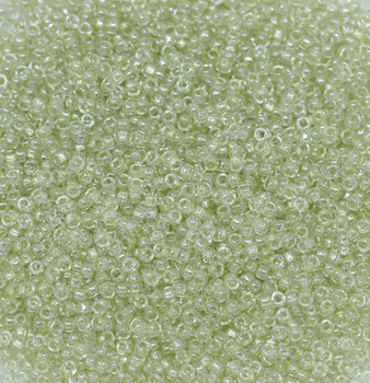 Size 15 Miyuki Seed Beads -- 707 Shimmering Celery