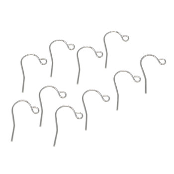 Sterling Silver Plated Hypoallergenic 13x18mm Hook Ear Wires - 5 Pairs