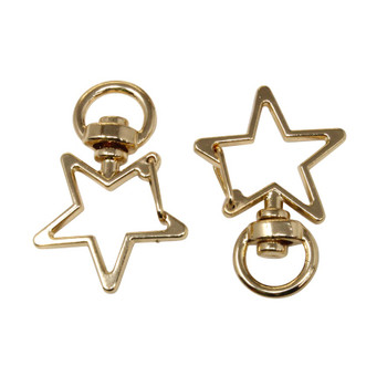 Gold Plated 34x24mm Star Swivel Clasp