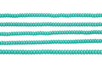 Czech Glass 3mm Rondel -- Turquoise