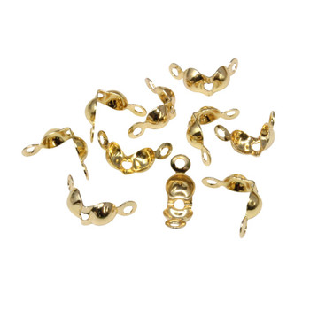 18K Gold Plated 2 Ring Clamshells - 10 Pieces