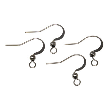 100pcs 20×17mm Bronze Earring Hooks Hypo-allergenic Ear Wires Fish Hooks  with Ball and Coil Earring Wires Jewelry Findings for DIY Jewelry Making