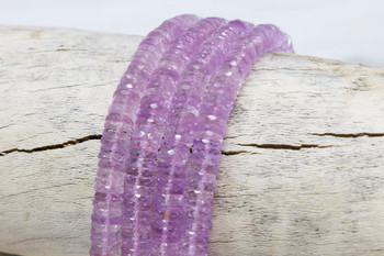 Pale Amethyst Polished 7mm Faceted Tire